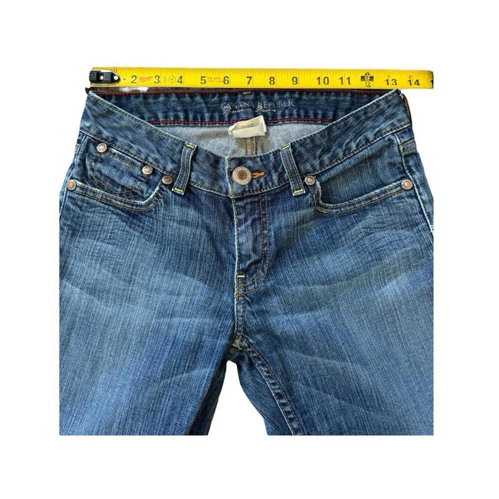Banana Republic Jeans Womens Petite Stretch Size 2 Dark 16 - Picture 3 of 7